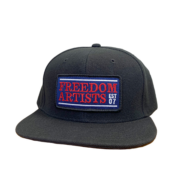 freedom artists snapback with block patch