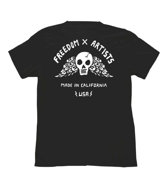 Freedom Artists Riser T-shirt Black back